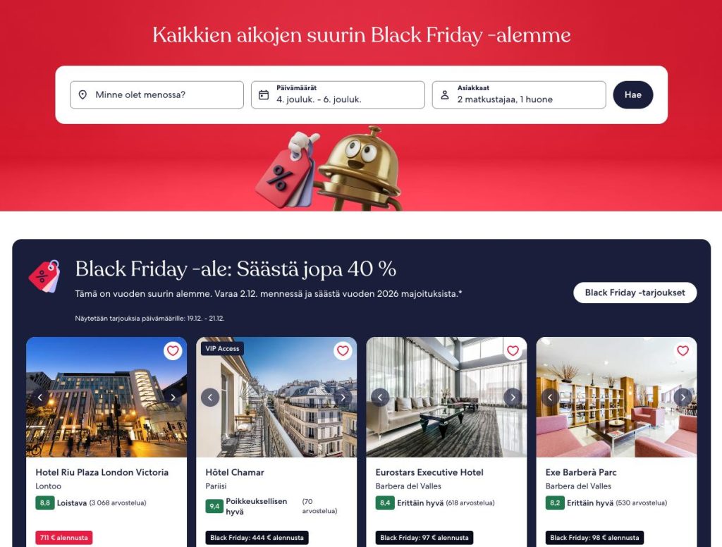 hotels com kokemuksia