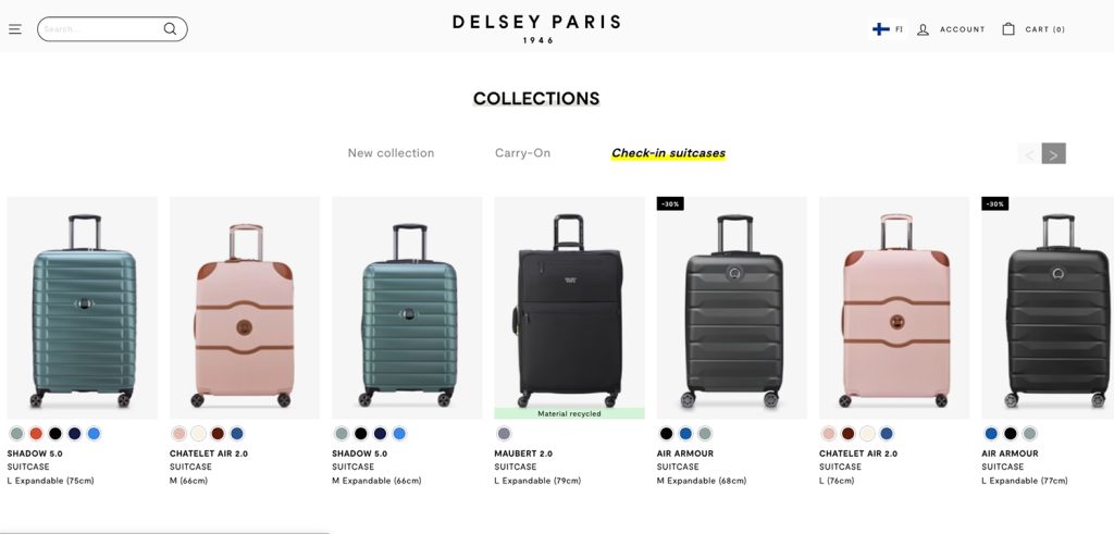 DELSEY PARIS matkalaukku